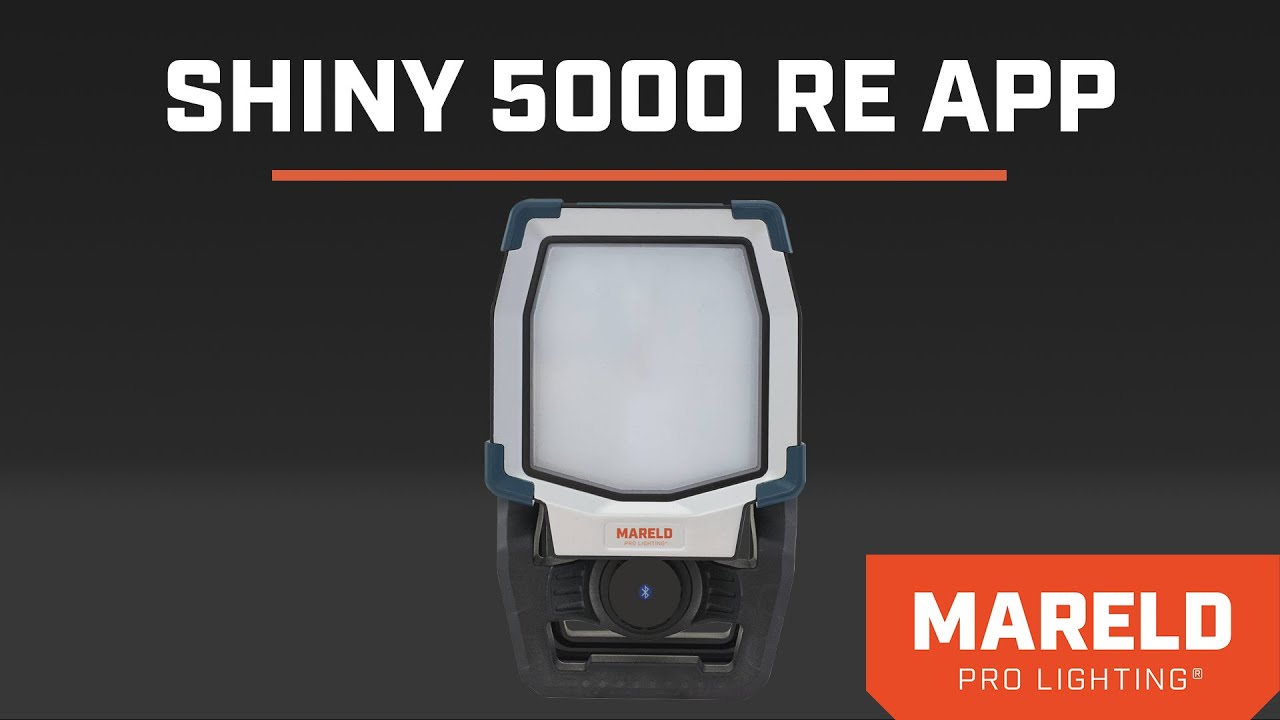 Projecteur de travail sur pince SHINY 5000 RE APP T690000823 | Mareld