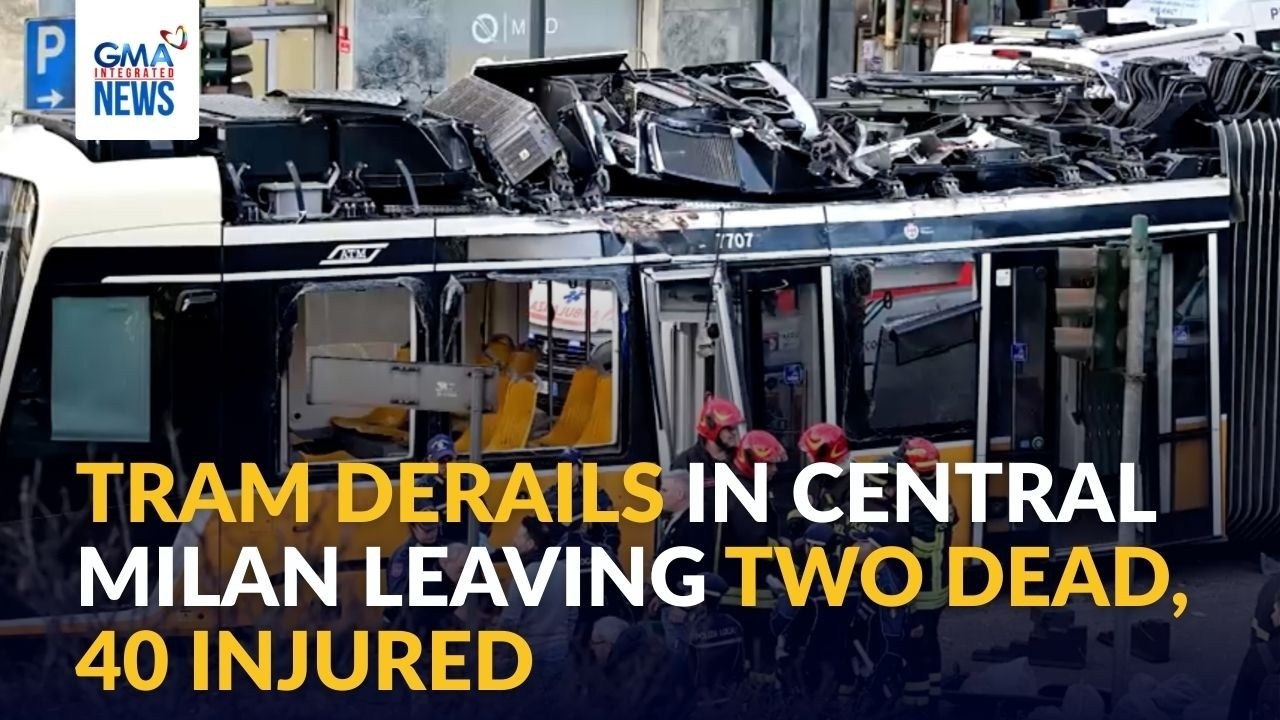 Tram derails in central Milan leaving two dead, 40 injured | GMA Integrated News