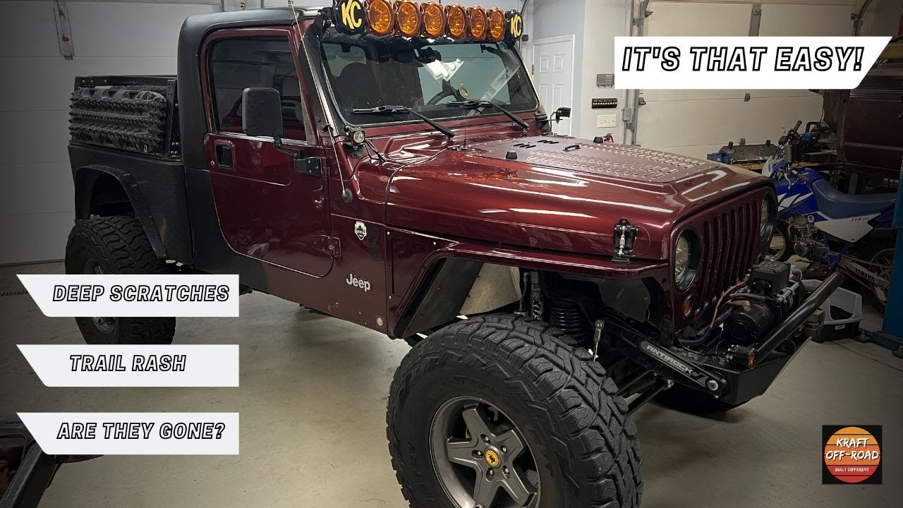 IT'S BAD! Removing Deep Scratches from the Paint on your Off Road Rig!