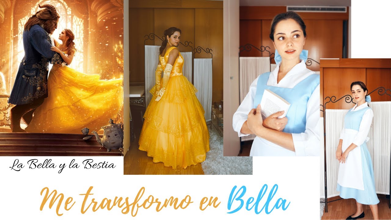 El look de Bella | maquillaje, 2 peinados y 2 outfits (La Bella y la Bestia)