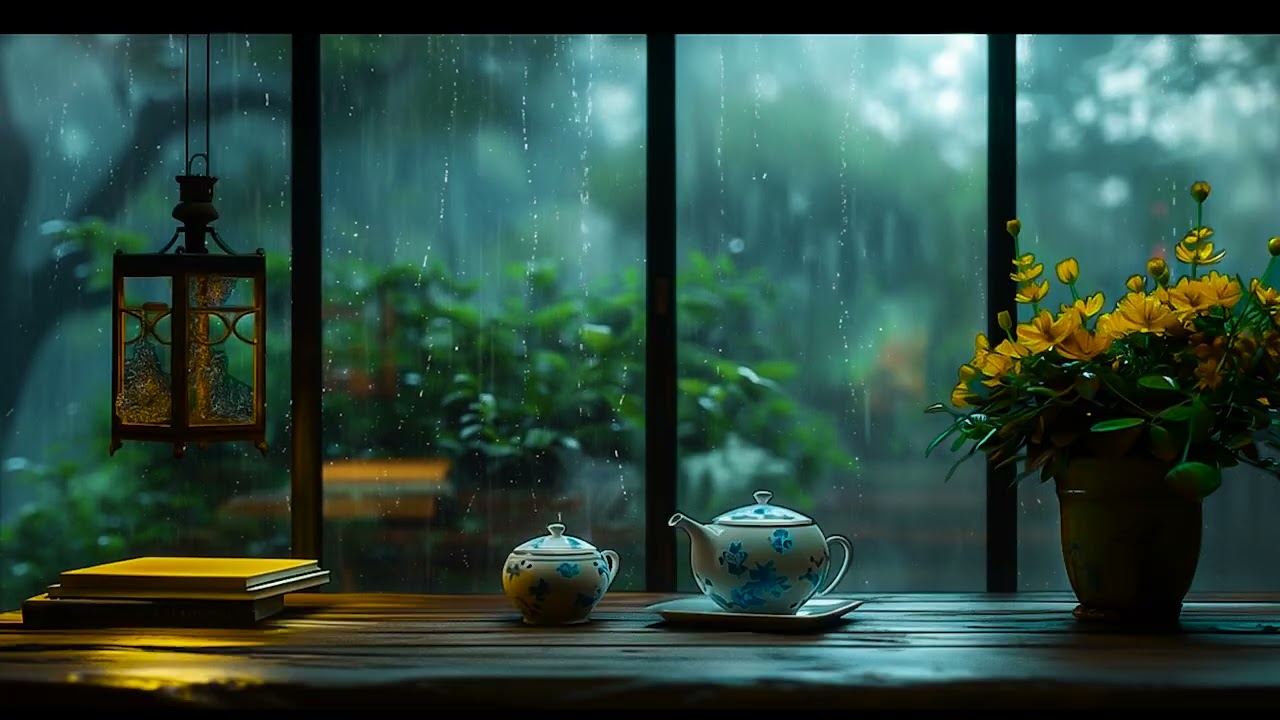 Soft Rain with Crackling Fireplace  Sleep Fast, Stay Asleep