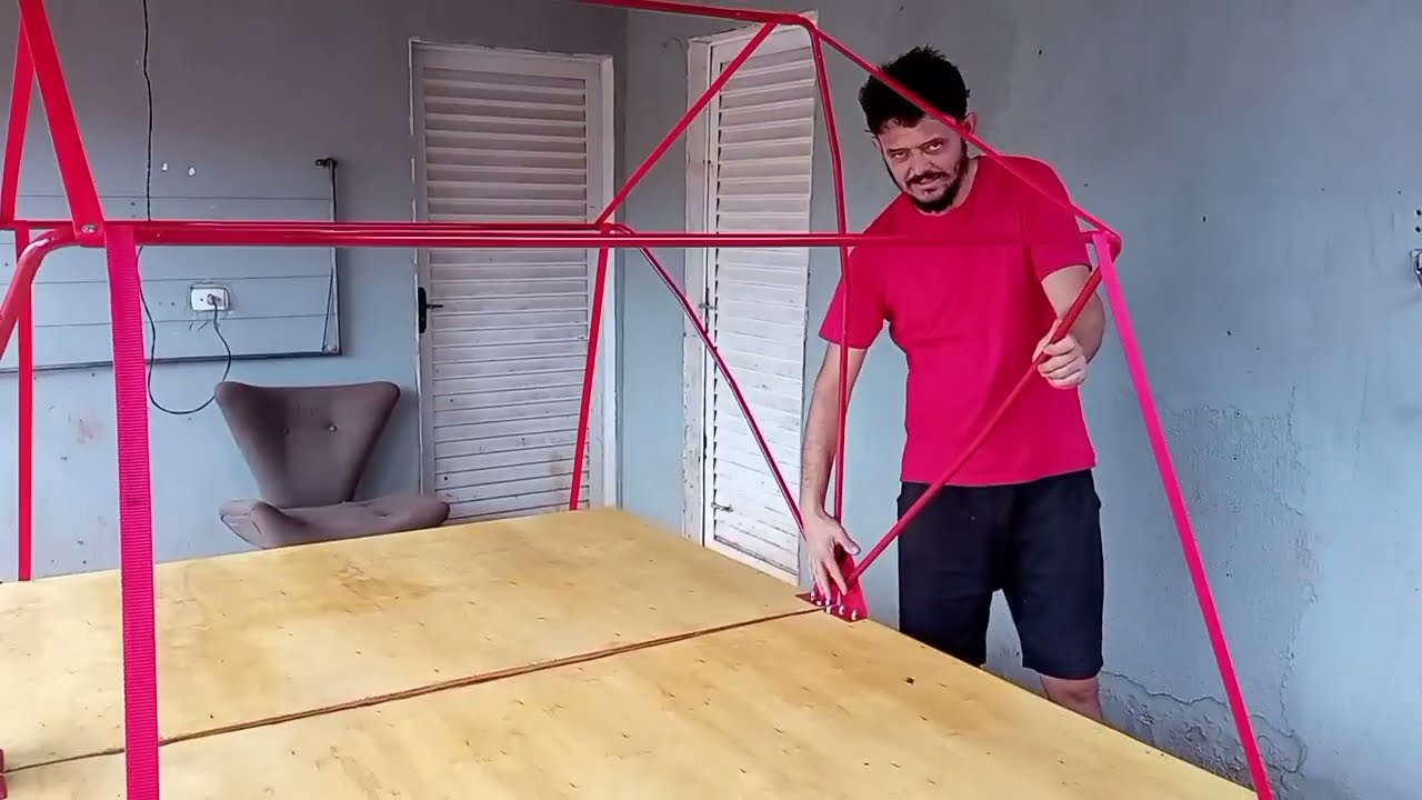 FAZENDO A MONTAGEM DEFINITIVA DA BARRACA DE TETO AUTOMOTIVA/CARRO!