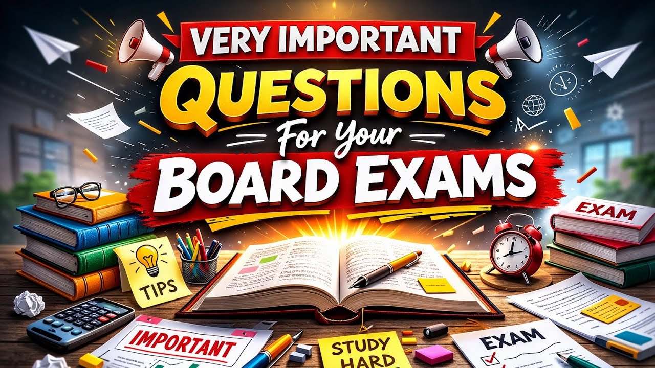 Last Minute Physics Revision | Important Questions Before Board Exam 2026