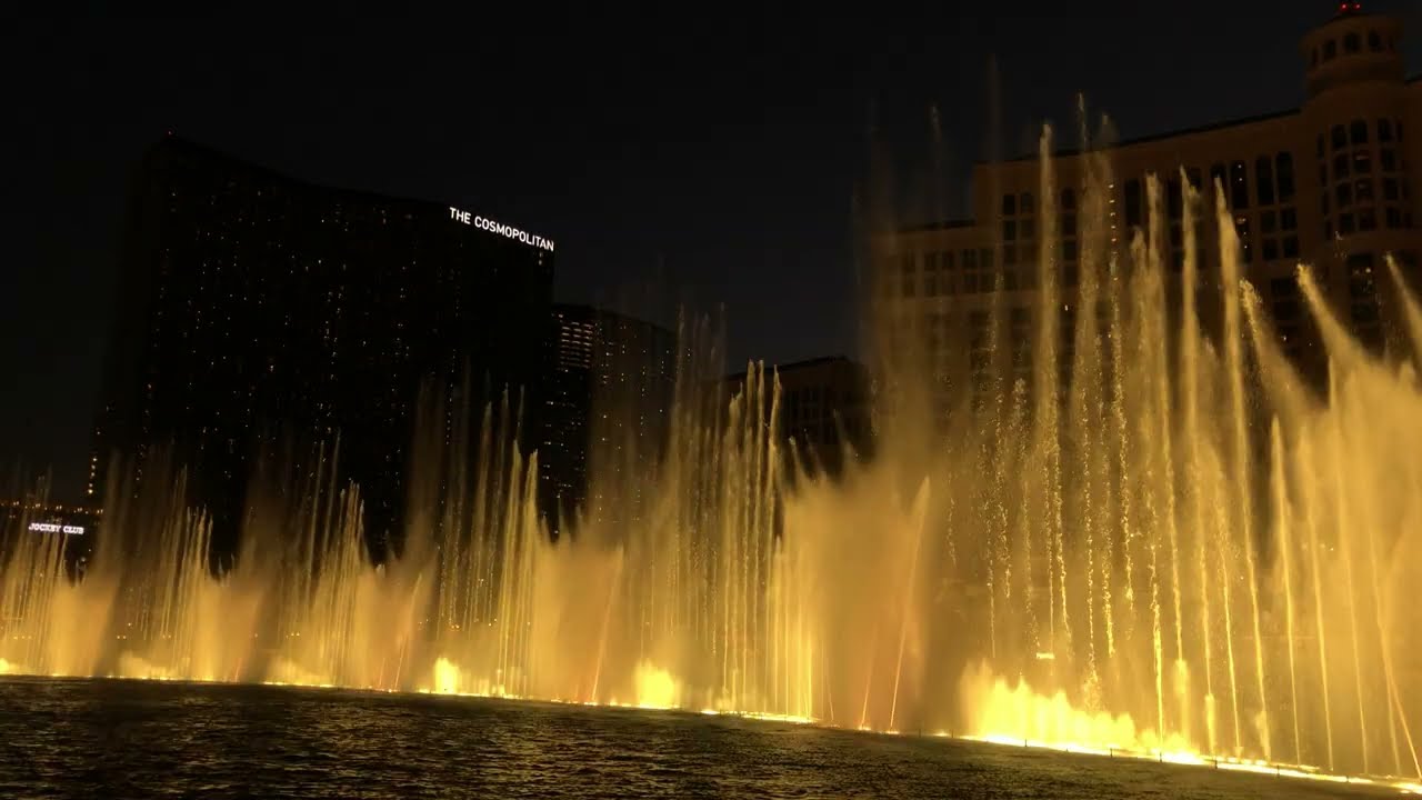 Fountains of Bellagio - “BTS Dynamite/Butter” (Night) 4K