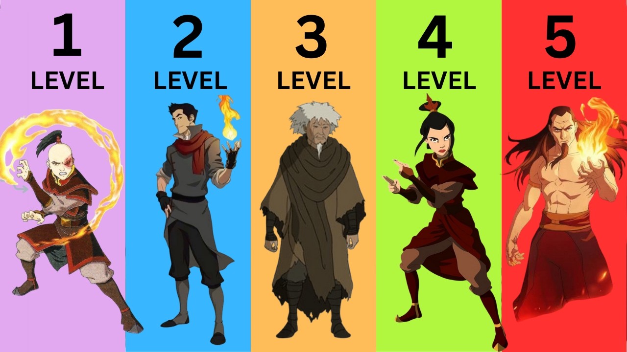 The 5 Levels Of Firebender