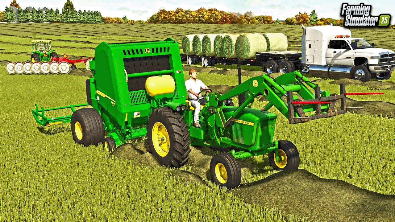 MAKING HAY WHILE THE SUNSHINES! (NEW MEGA TRUCK & 4020'S) | FS25