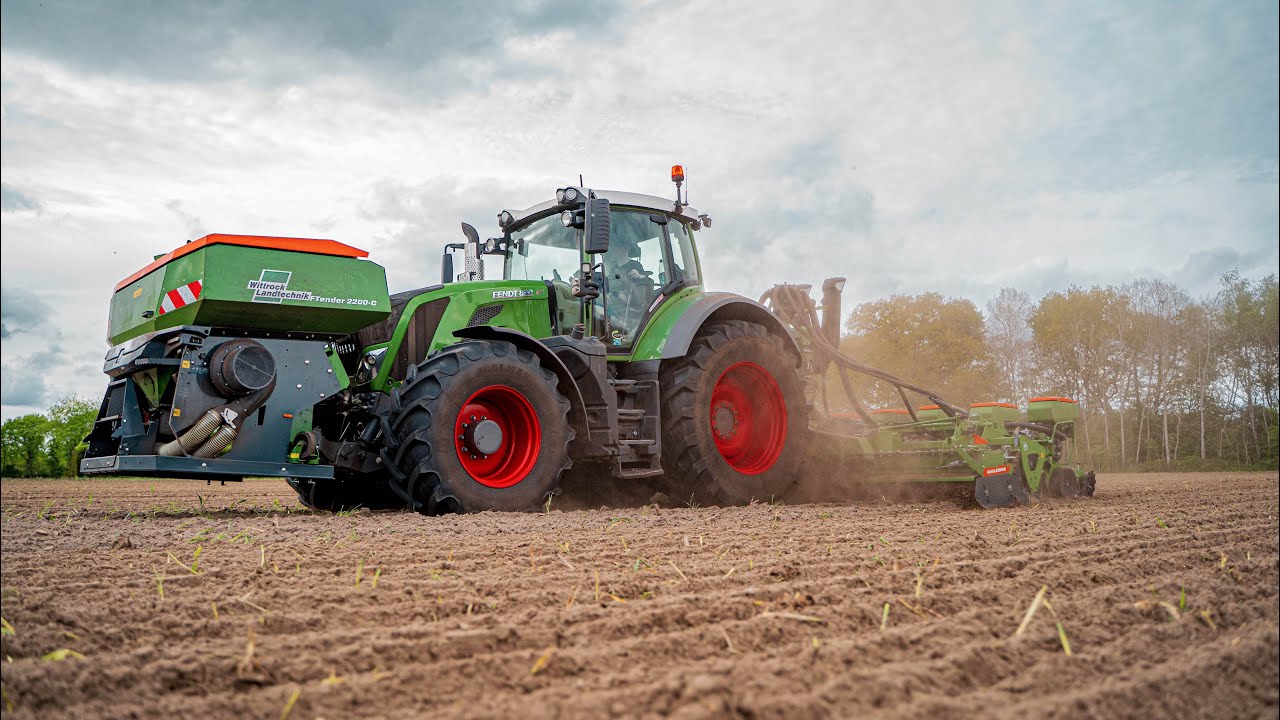 Fendt 828 Amazone Precea + Amzone Kx 6000