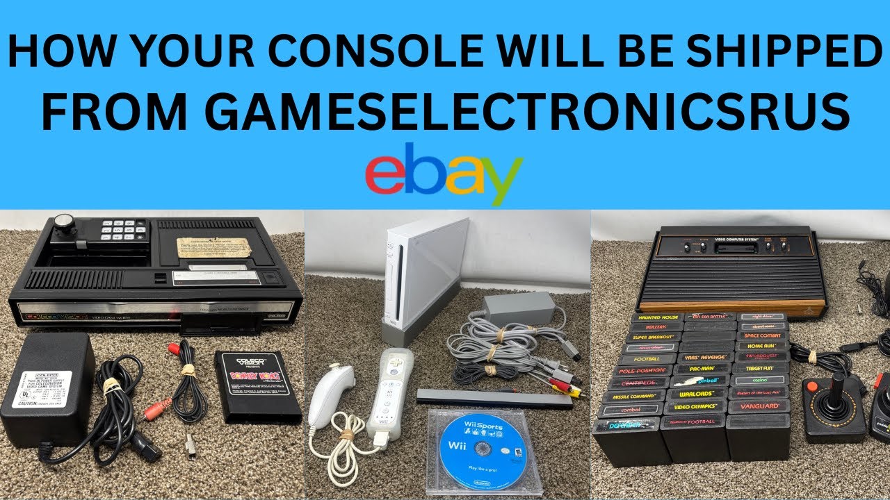 Как я отправляю игровые приставки, которые продаю на eBay (Gesselectronicsrus)