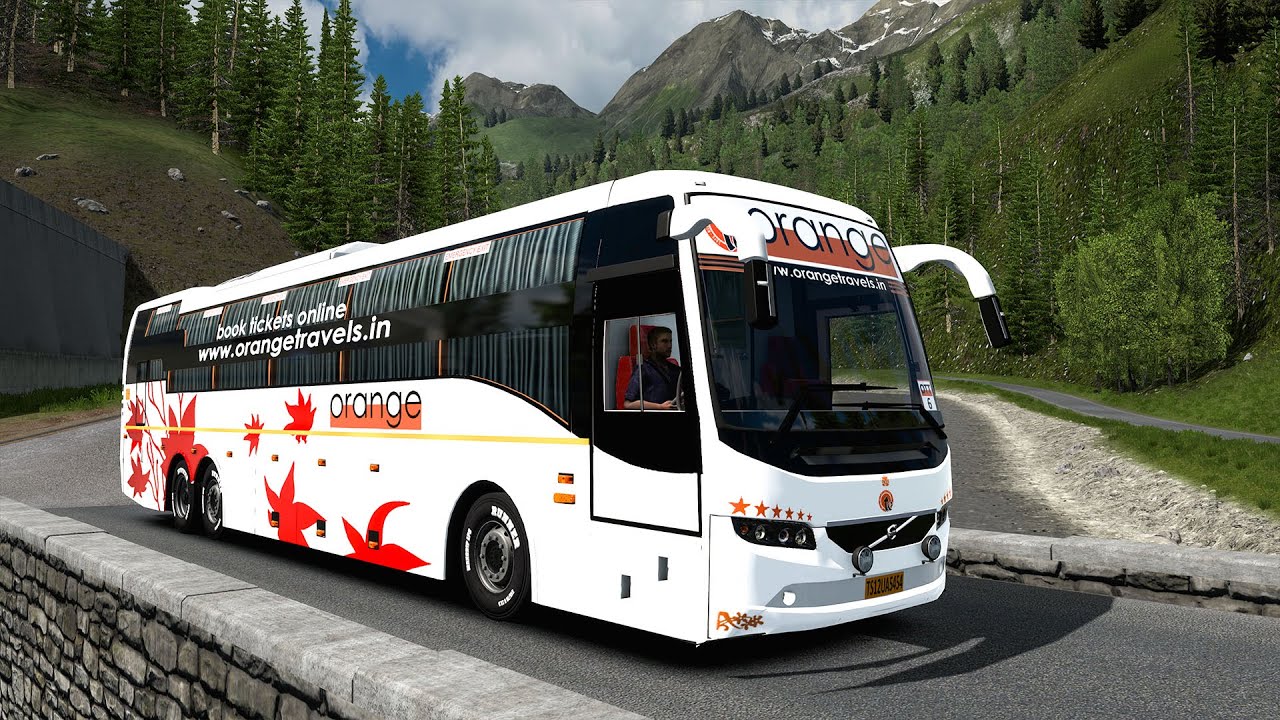 Orange Travels Volvo 9400 Multi-axle | ETS2 | Eminent