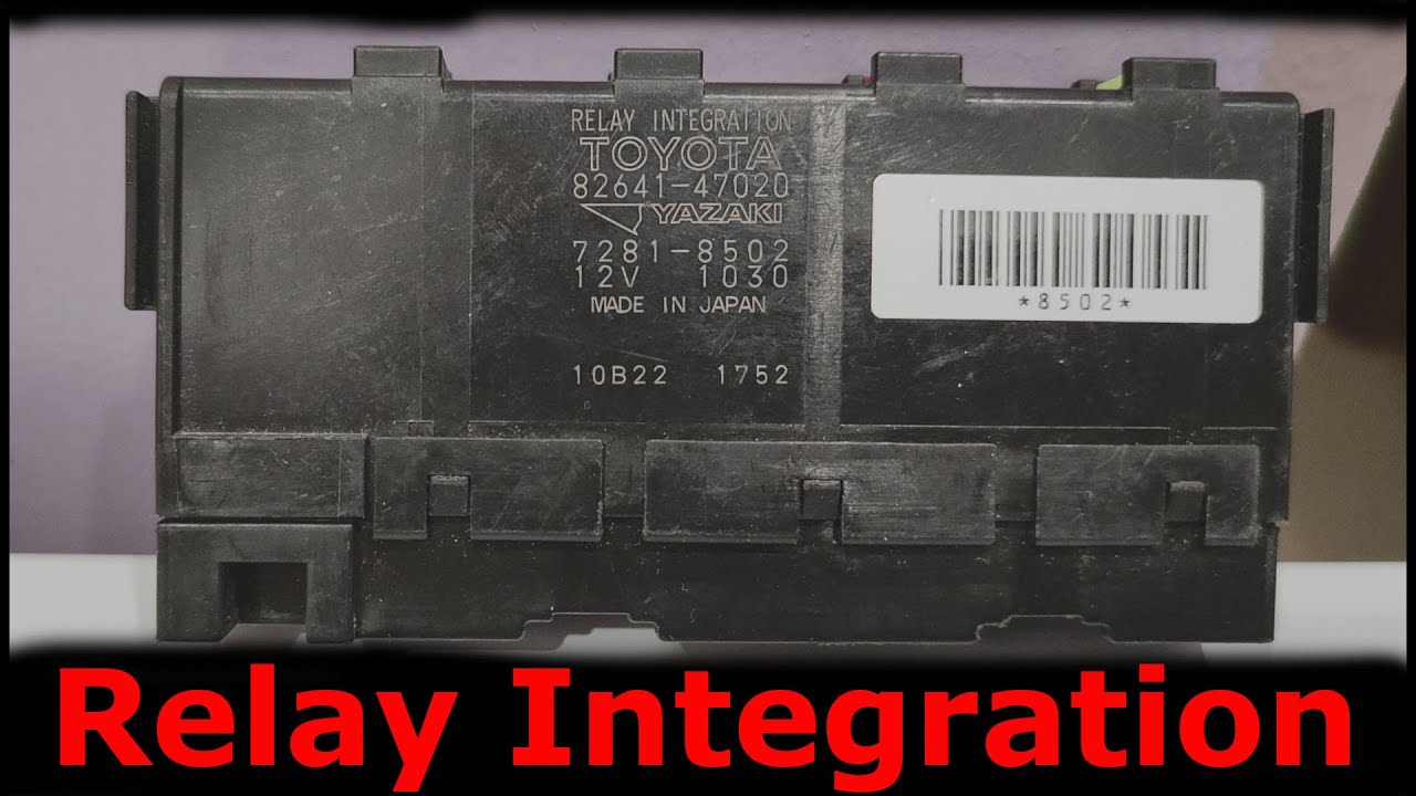 Интегрированное реле Toyota. Что внутри? Relay integration 82641-47020