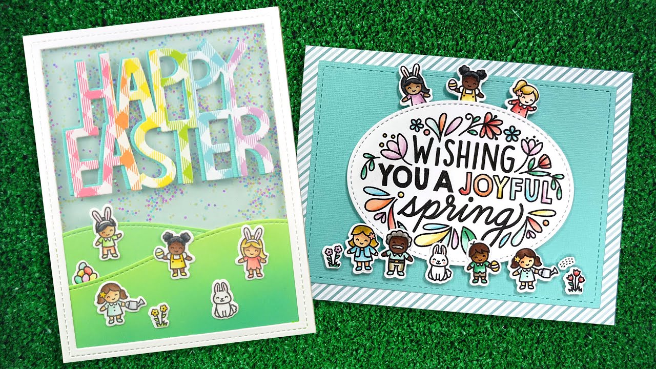 Intro to Tiny Spring Friends + 2 cards from start to finish
