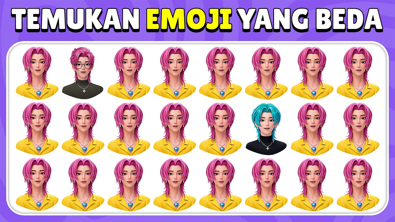 Temukan Emoji Yang Beda – Edisi KPop Demon Hunters 💜✨ | Rumi, Jinu, Joey, Baby Saja | Kuis Kelinci