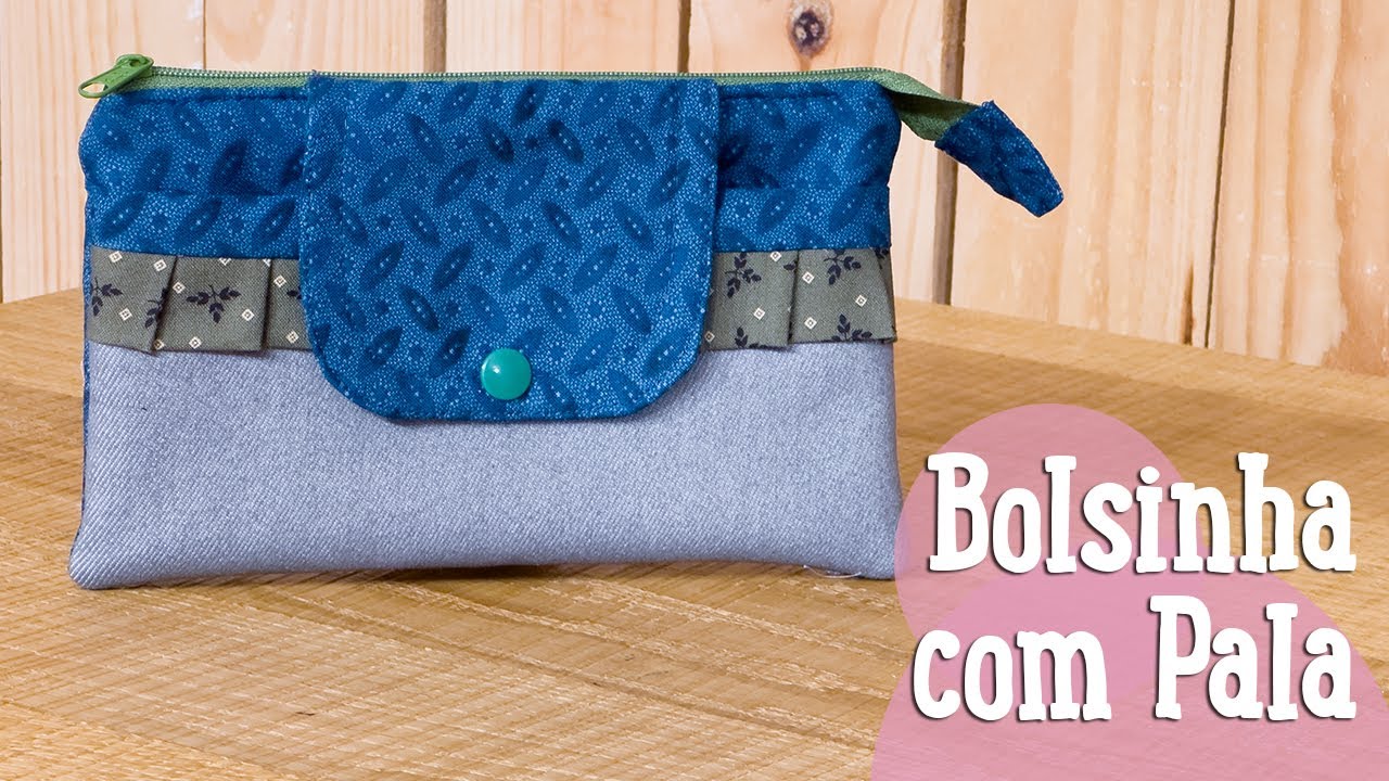 Bolsinha com Pala - Costura Comigo