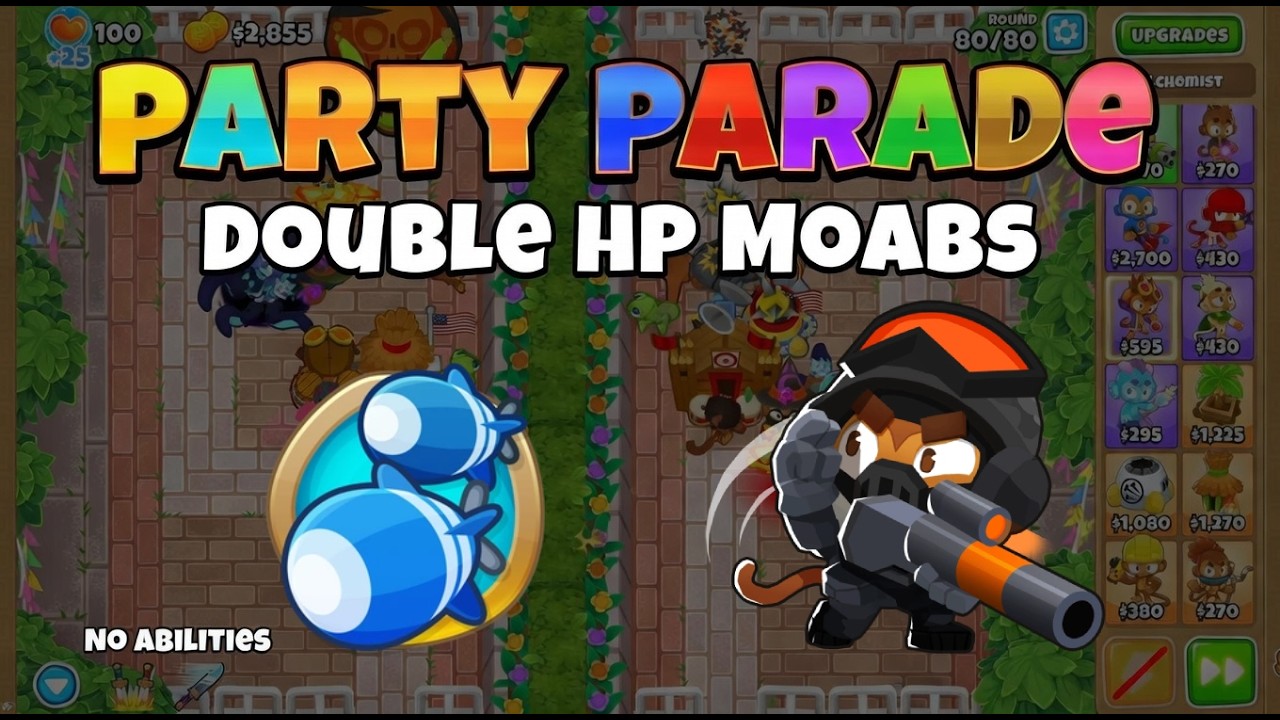 Party Parade | Double HP Moabs guide (No abilities, No RNG, No micro)