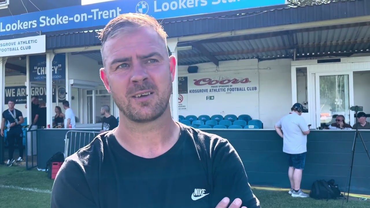 Interview with Tom Pope - Kidsgrove Athletic 0-7 Port Vale - Friendly