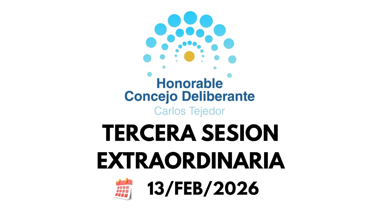 ✅ Tercera Sesion Extraordinaria     📅 13/02/2026