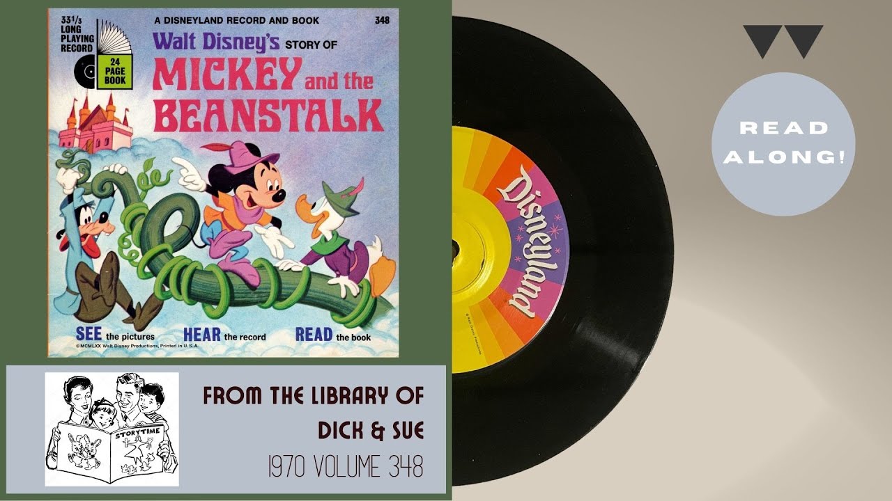 Mickey and the Beanstalk (1970) | Disneyland Little Long-Playing Record 348 | Read-Along Record