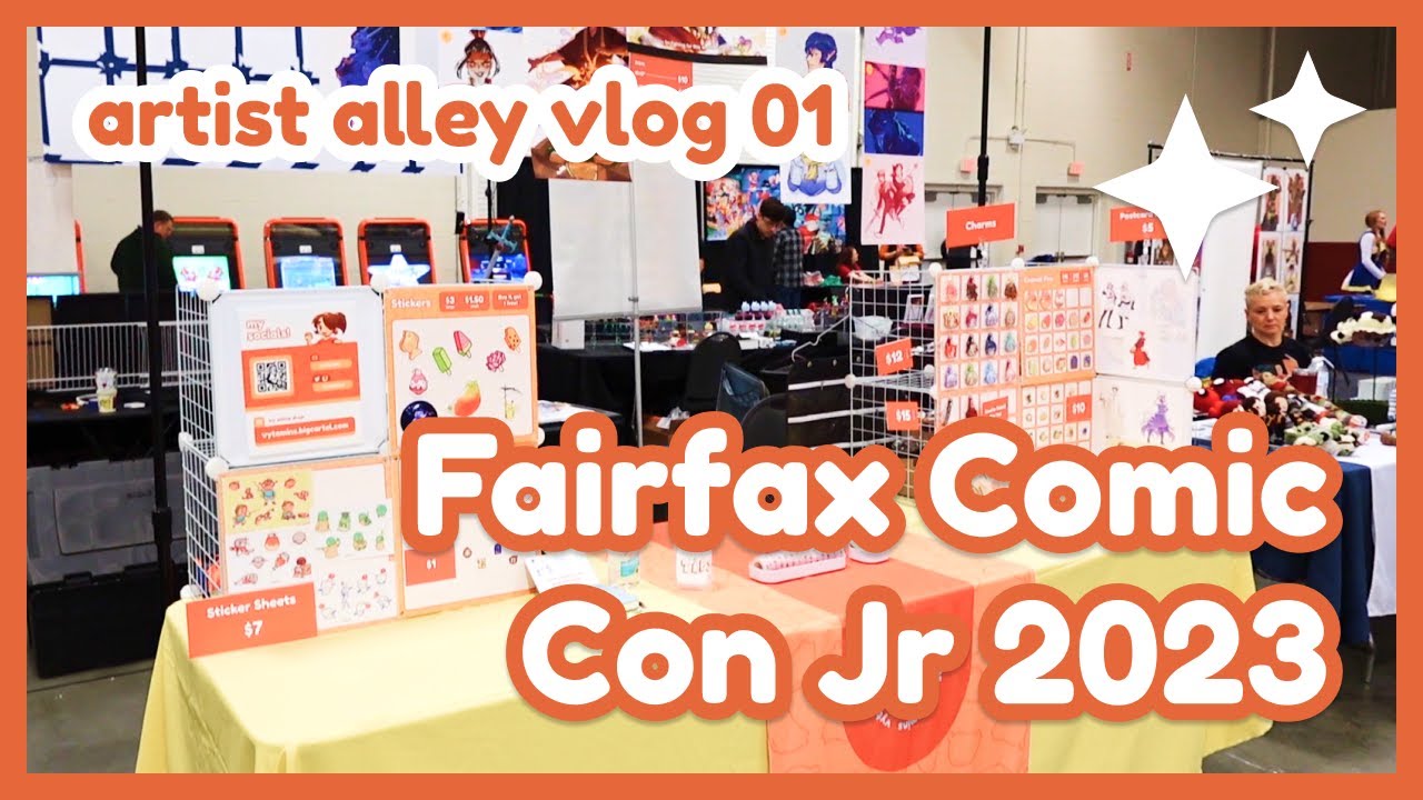 artist alley vlog 01 || fairfax comic con jr 2023