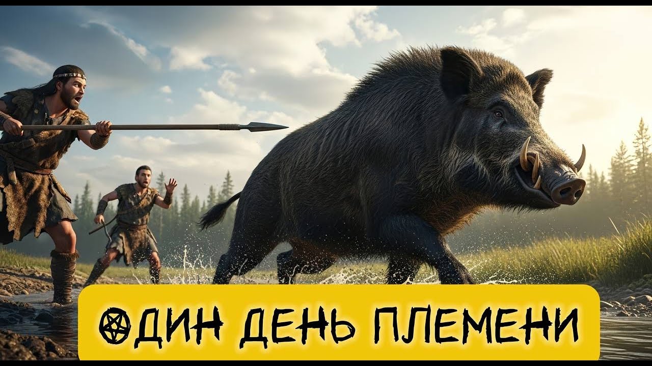 Один день племени/ Part-1. #первобытныелюди #каменныйвек #древнийчеловек #выживание