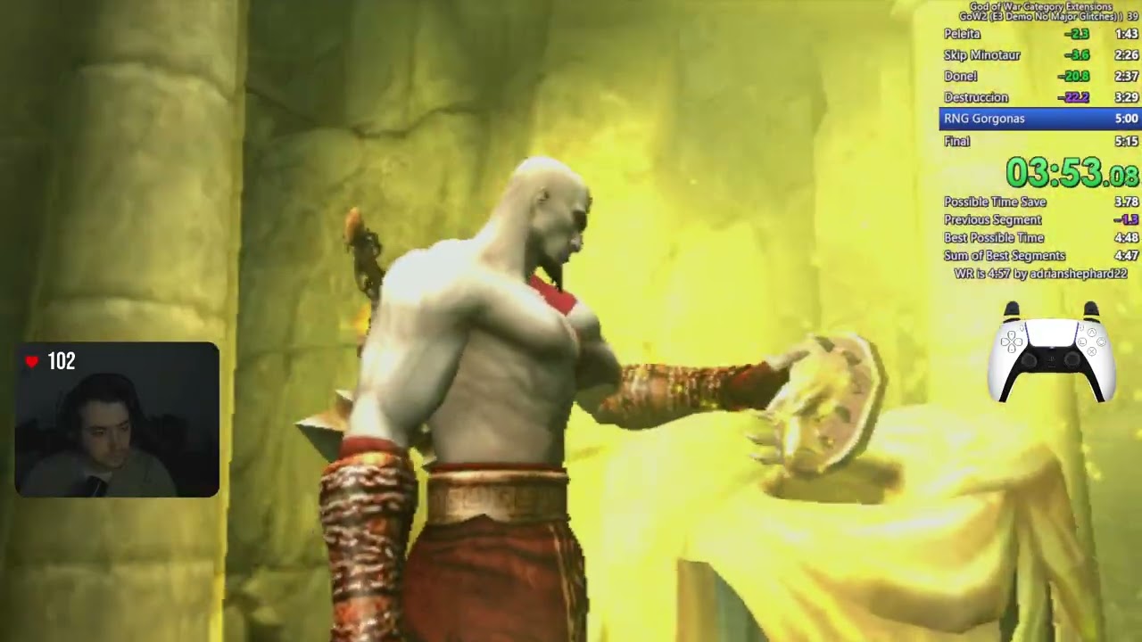 GOD OF WAR 2 E3 DEMO NO MAJOR GLITCHES (4:47) WORLD RECORD PS2 SPEEDRUN