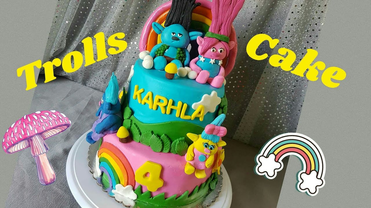 Pastel Trolls ♡ Decorando Pastelitos CON LUDDYS