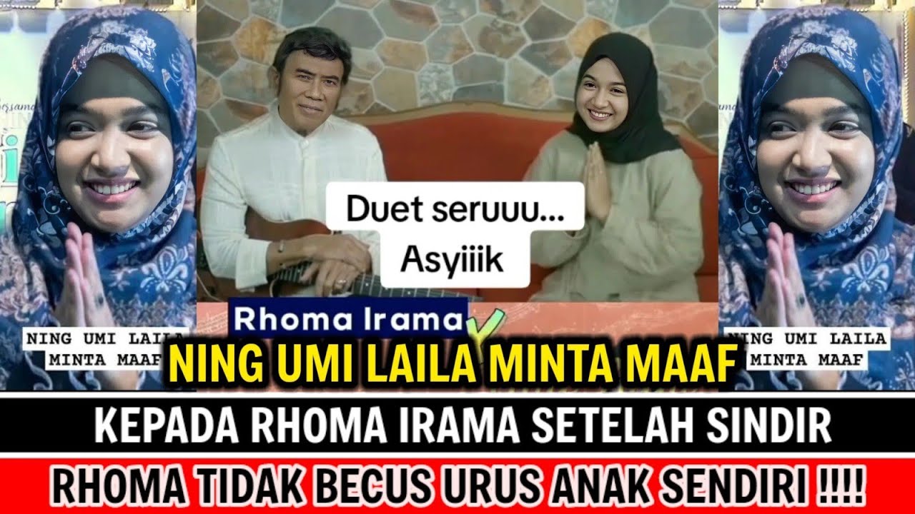 NING UMI LAILA MINTA MAAF KEPADA RHOMA IRAMA SETELAH SINDIR RHOMA TIDAK BECUS URUS ANAK SENDIRI !!!!