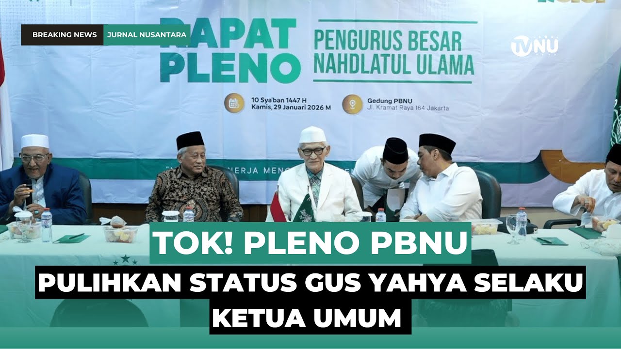 PBNU Pulihkan Status Gus Yahya selaku Ketum