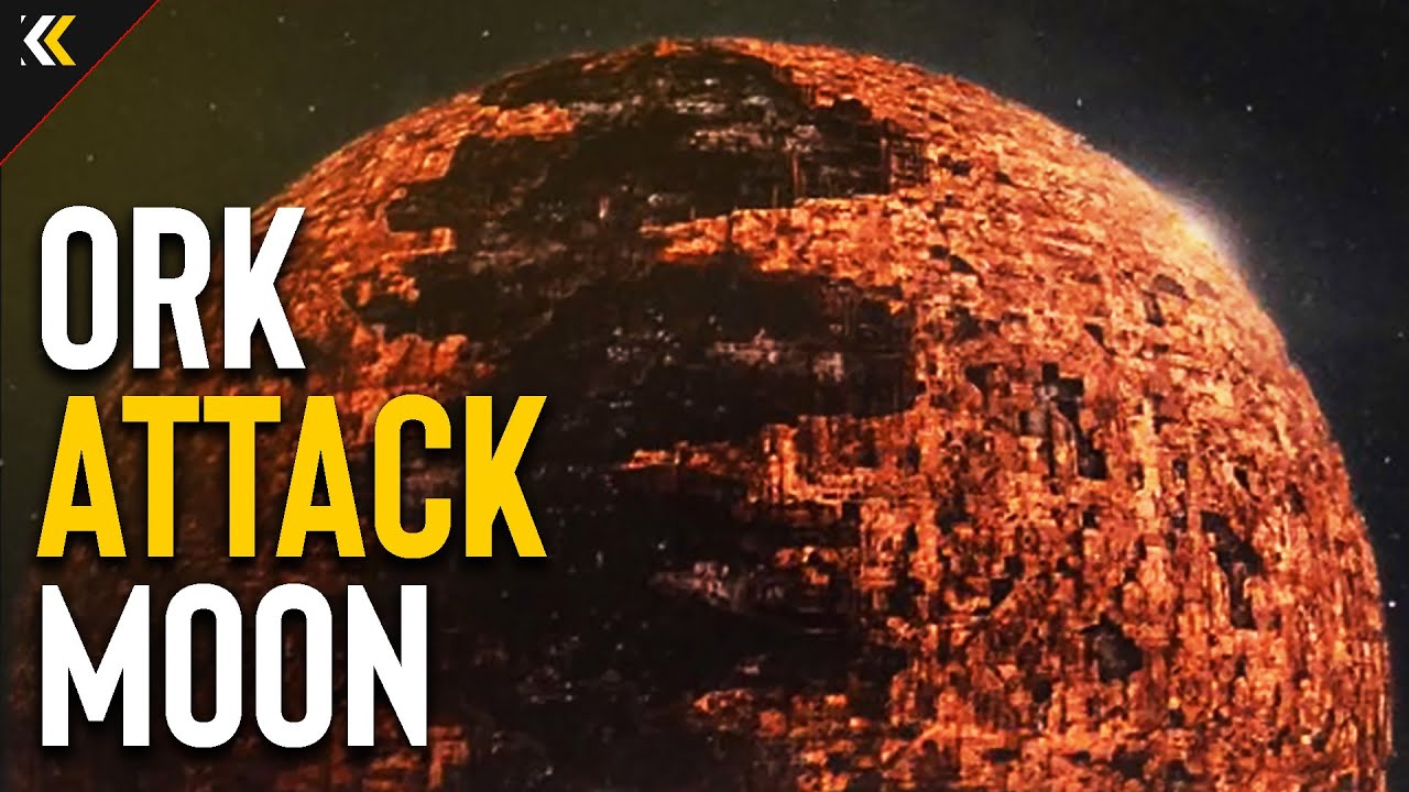 The Attack Moon:  A Planet-Sized Weaponized War Engine. Explained | Warhammer 40K