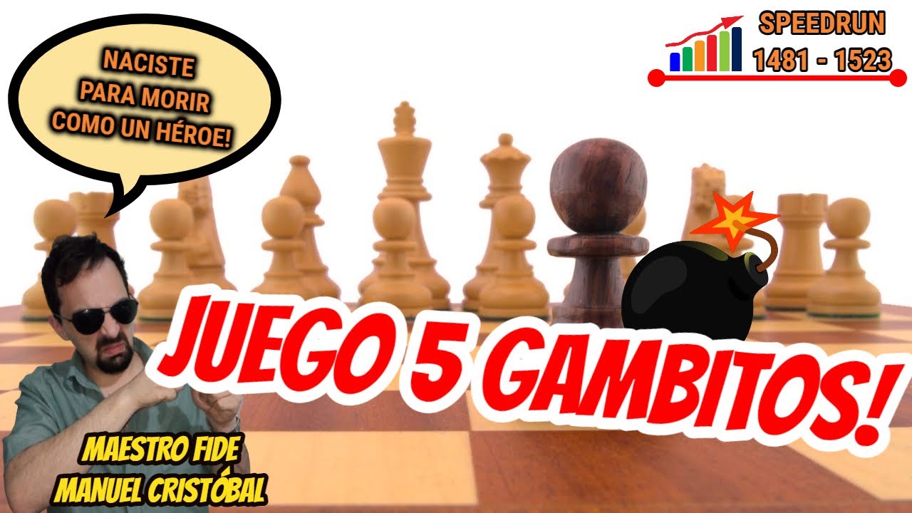 5 GAMBITOS EXTREMOS 💣♟️ Partidas comentadas de ajedrez