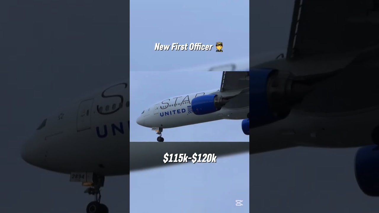 Yearly Salary for United Pilots 👨&zwj;✈️🇺🇸 #aviation #airplane #unitedairlines #pilot #salary #fyp