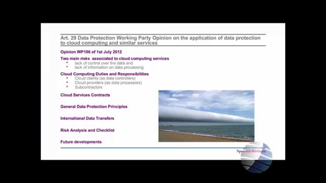 Using Public Cloud whilst Complying with the EU Data Protection Framework