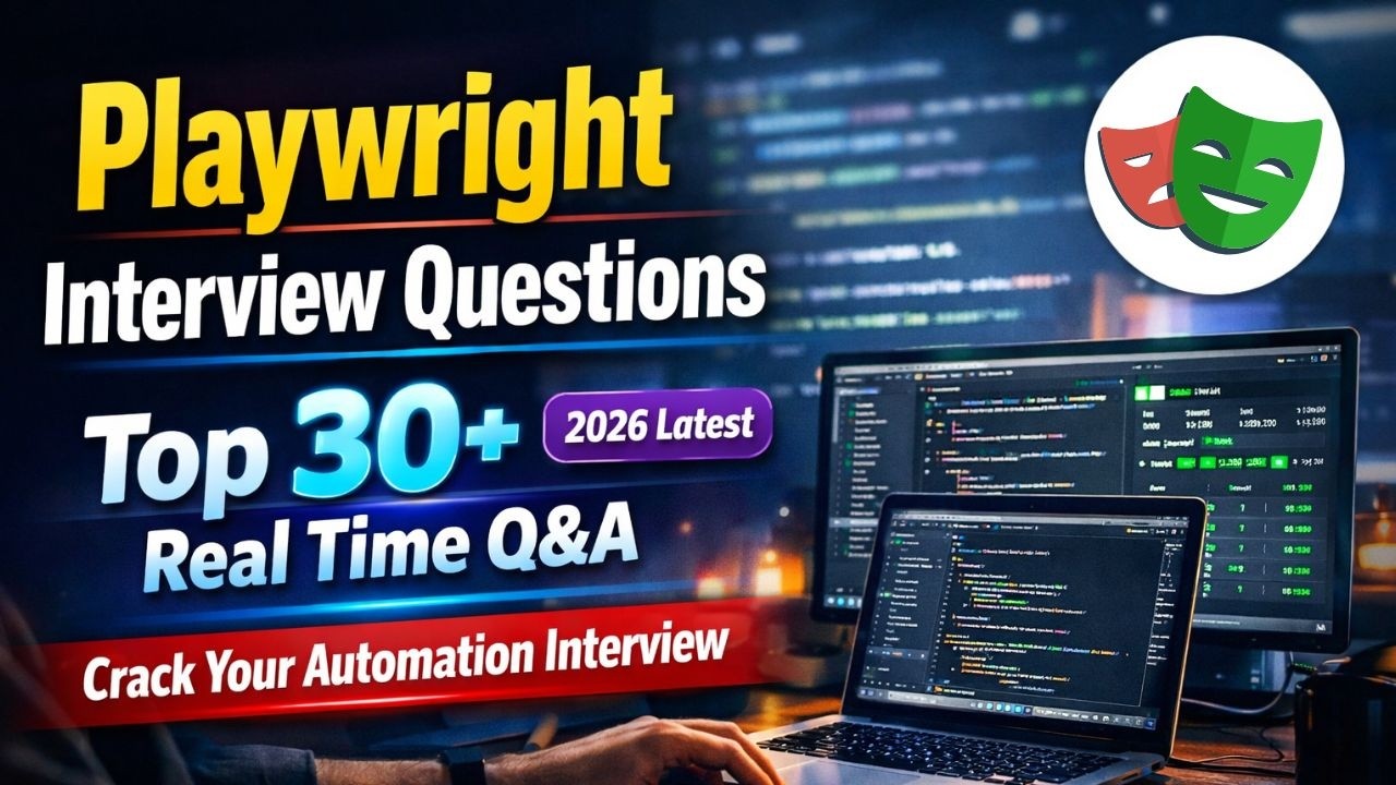 Top 30+ Real Time Playwright Interview Questions and Answers | Real Time Experience with Scenarios
