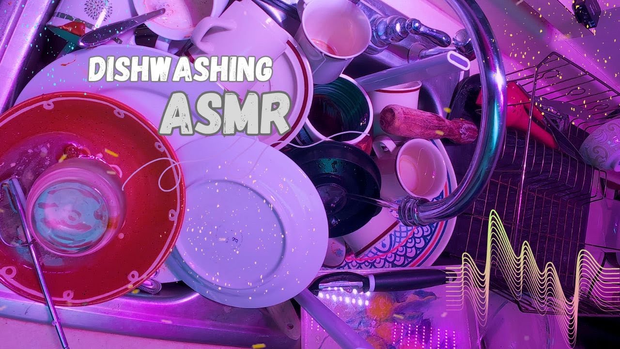 Dishwashing ASMR - Relaxing Hand Wash with Soothing Water Sound
