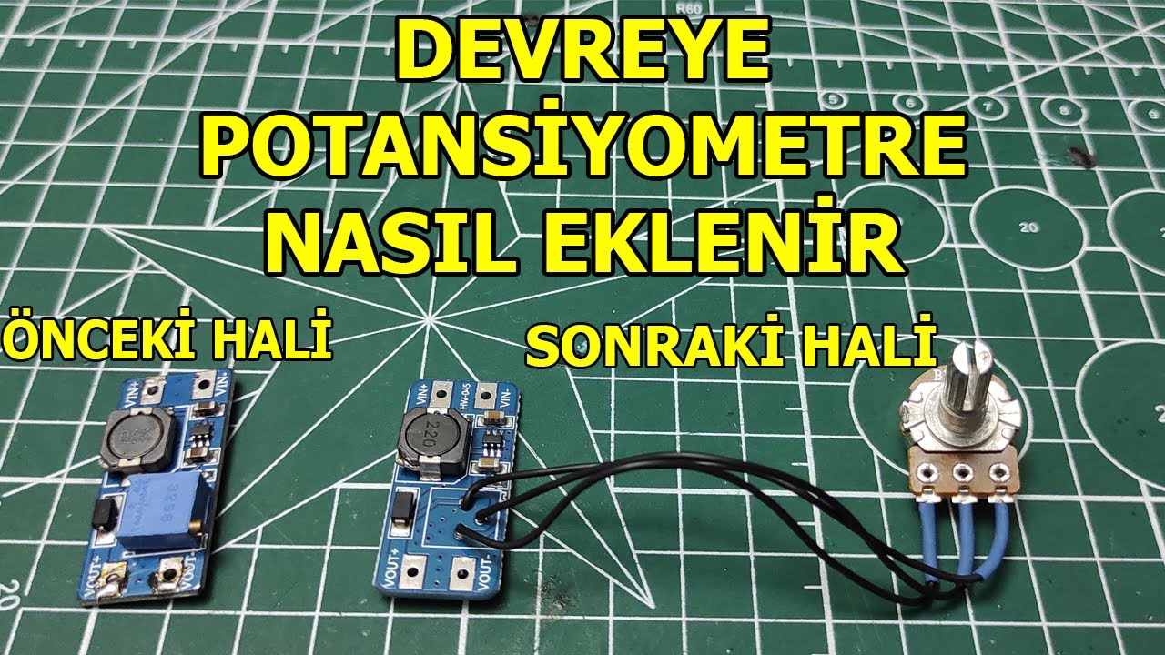 ÇOK İŞİNİZE YARAYACAK BİR TEKNİK, Devredeki Trimpotu Potansiyometre İle Değiştir Rahat Et