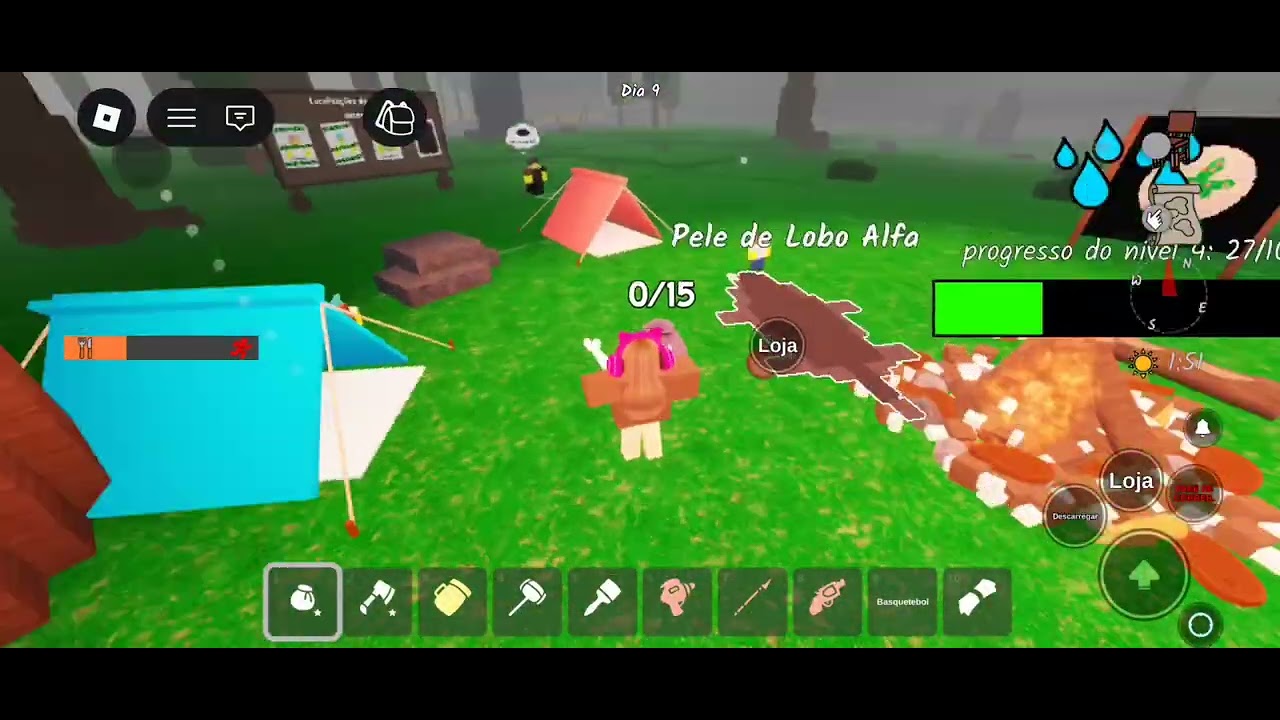 🎉🥳Jogando 99 noites na floresta!!!🫶🏻💗