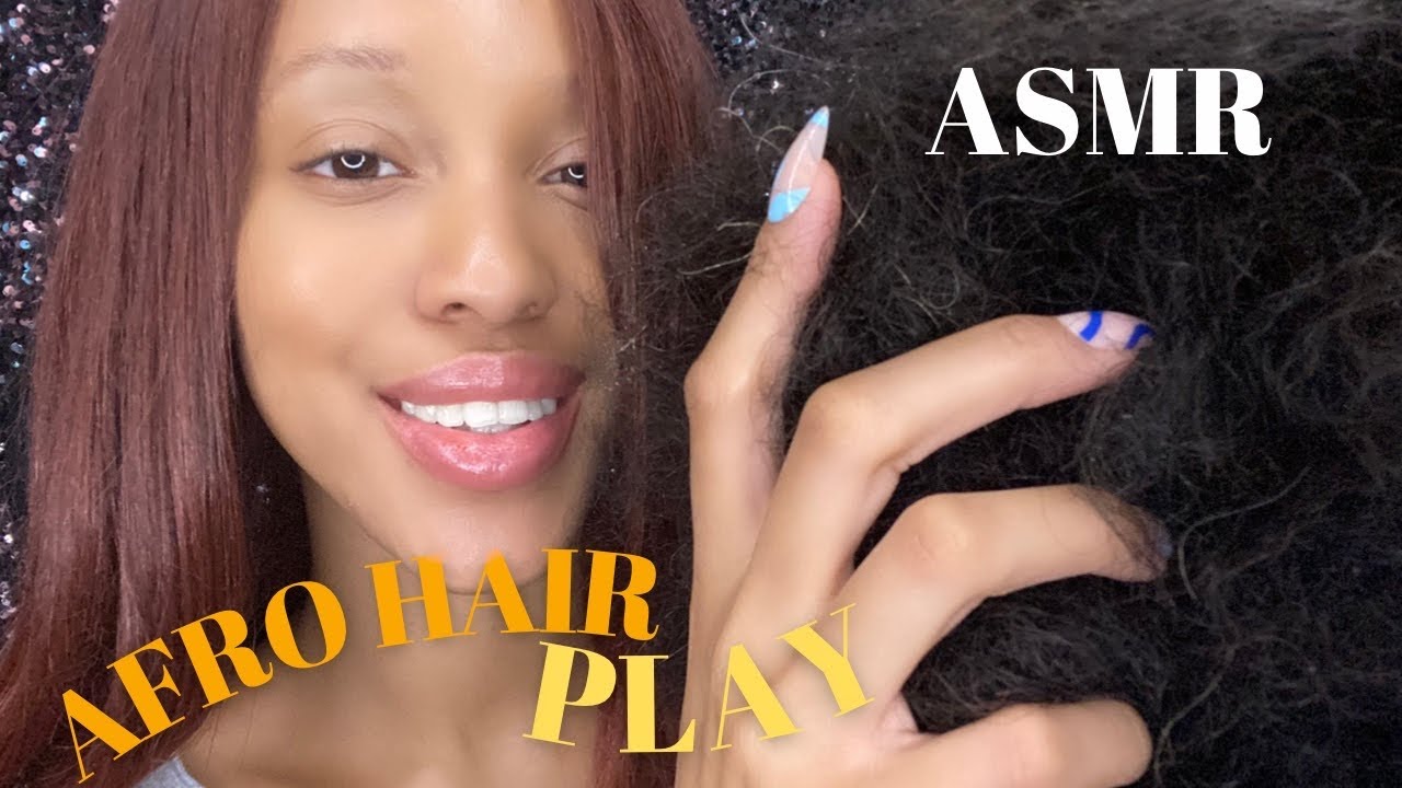 ASMR GIRL IN THE BACK OF THE CLASS PLAYS WITH YOUR AFRO ✨✨HAIR PLAY