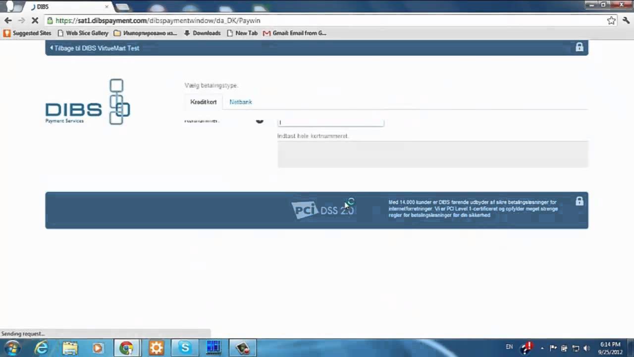 DIBS Payment Window for Zen Cart