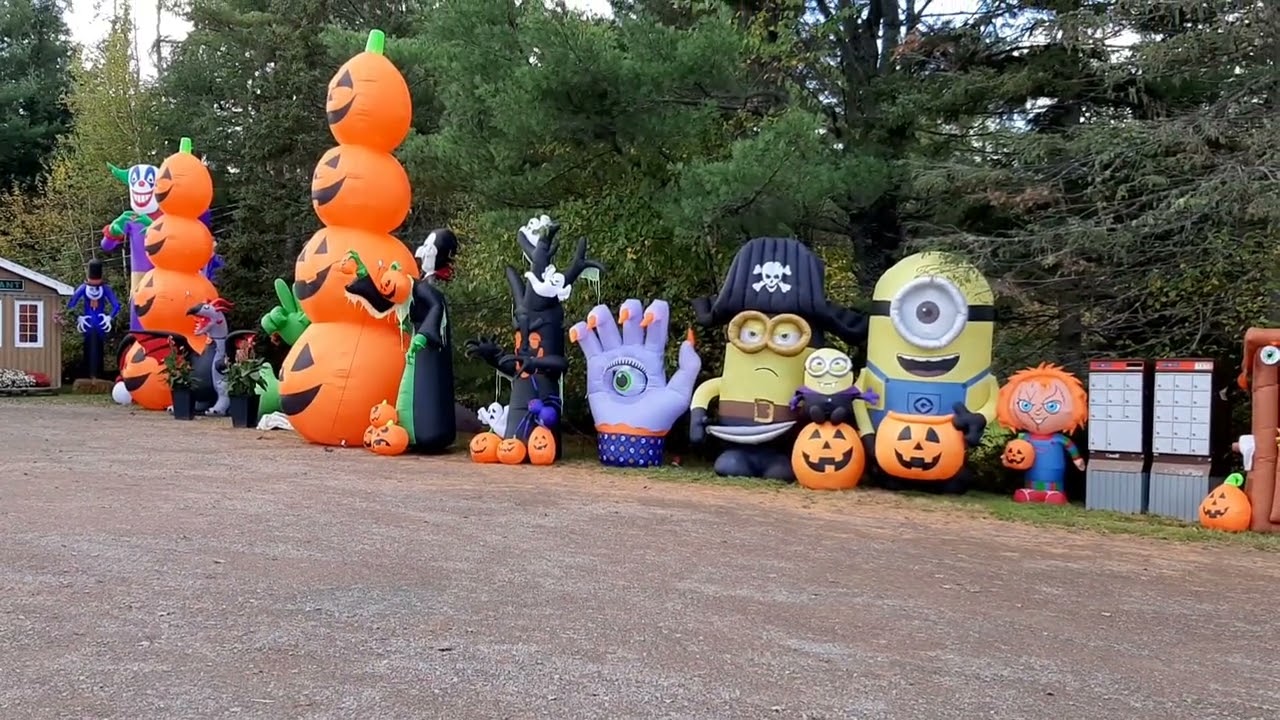 Haloween decorations in Kouchibouguac, NB