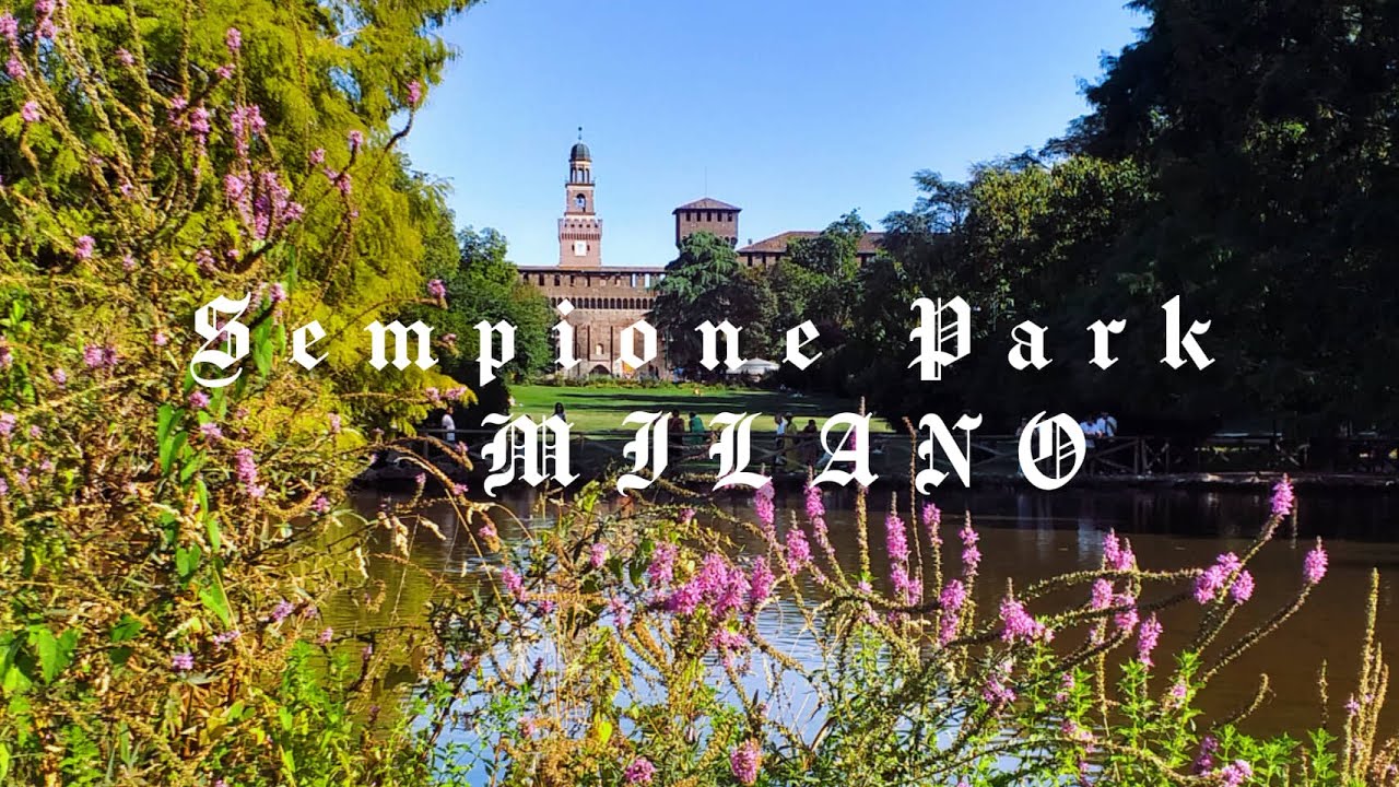 Relaxing & breathing the fresh air of Sempione Park/Parco Sempione(Simpion Park) in Milan,Italy.