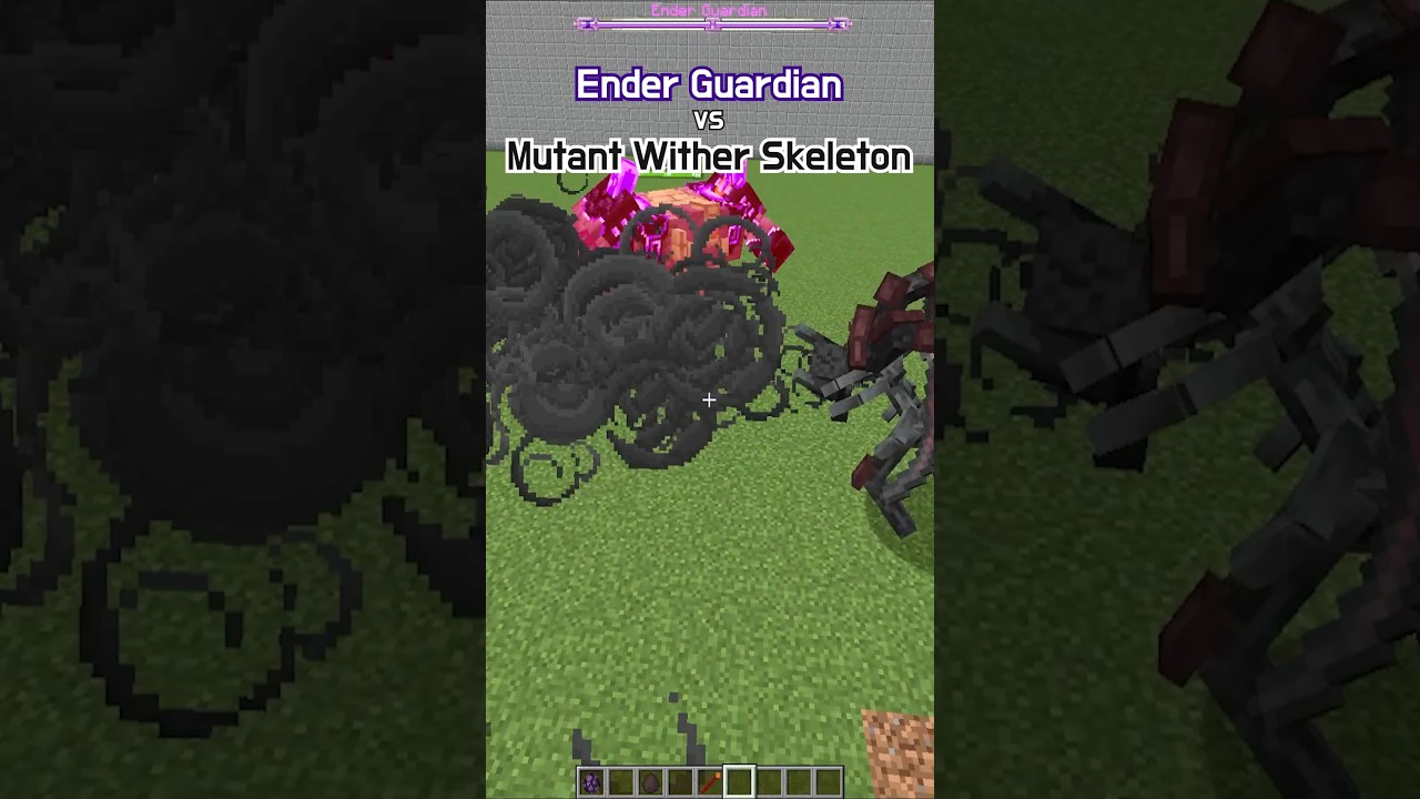 Ender Guardian (Cataclysm) vs Mutant Wither Skeleton | Minecraft Mob Battle 