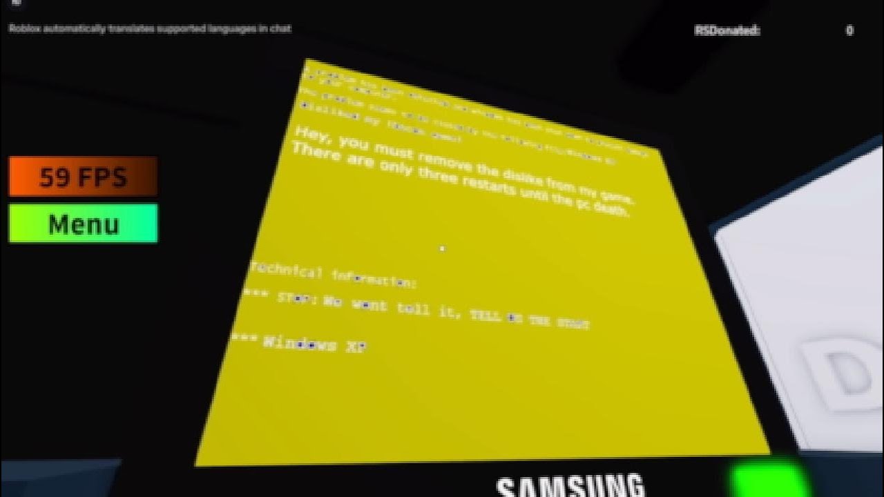 Windows XP new killscreen on Roblox