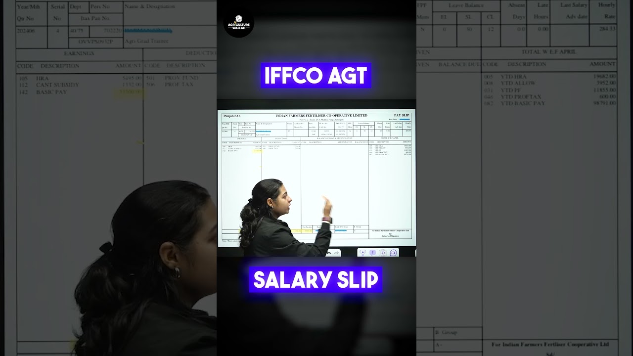 💰 IFFCO AGT Salary Kitni Hoti Hai? Full Breakdown! #IFFCOAGT #Salary #Shorts #PW