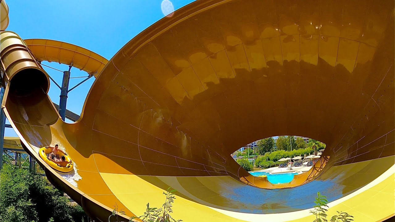 The Funnel Water Slide at The Land of Legends