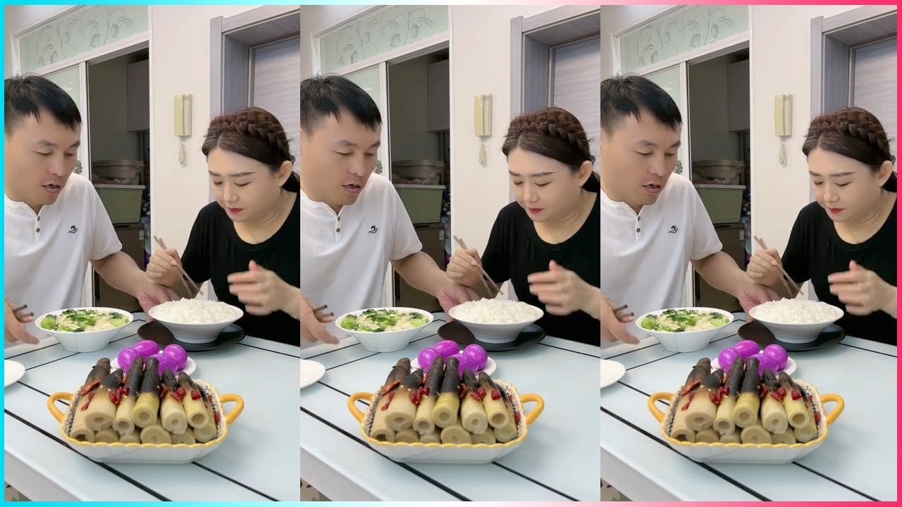 🤣🍽️ Муж и жена устраивают соревнование по поеданию еды – смех гарантирован! 😂🔥 #битваеды #шорты