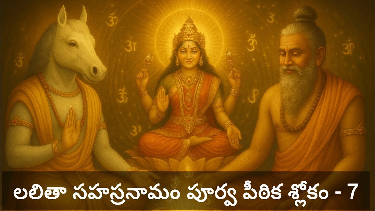 లలితా సహస్రనామం పూర్వ పీఠిక శ్లోకం - 7