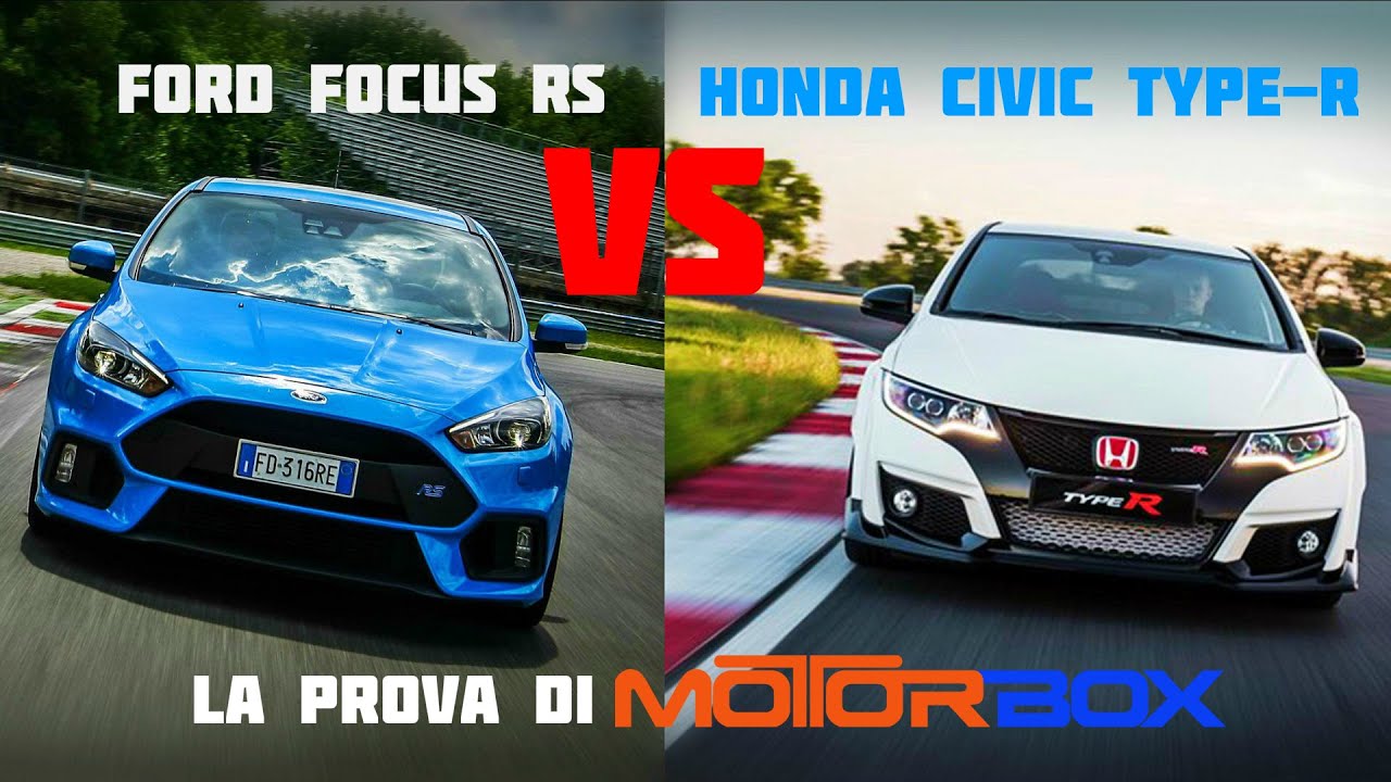 Honda Civic Type R vs Ford Focus RS a Franciacorta: la prova di MotorBox