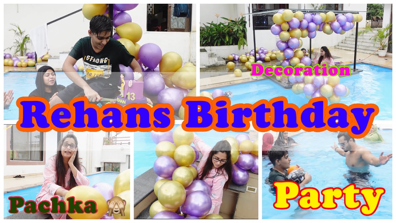 How I Do Decoration With Balloons| Birthday |Decoration Tutorial| Pool Birthday Party|Ibrahim Family