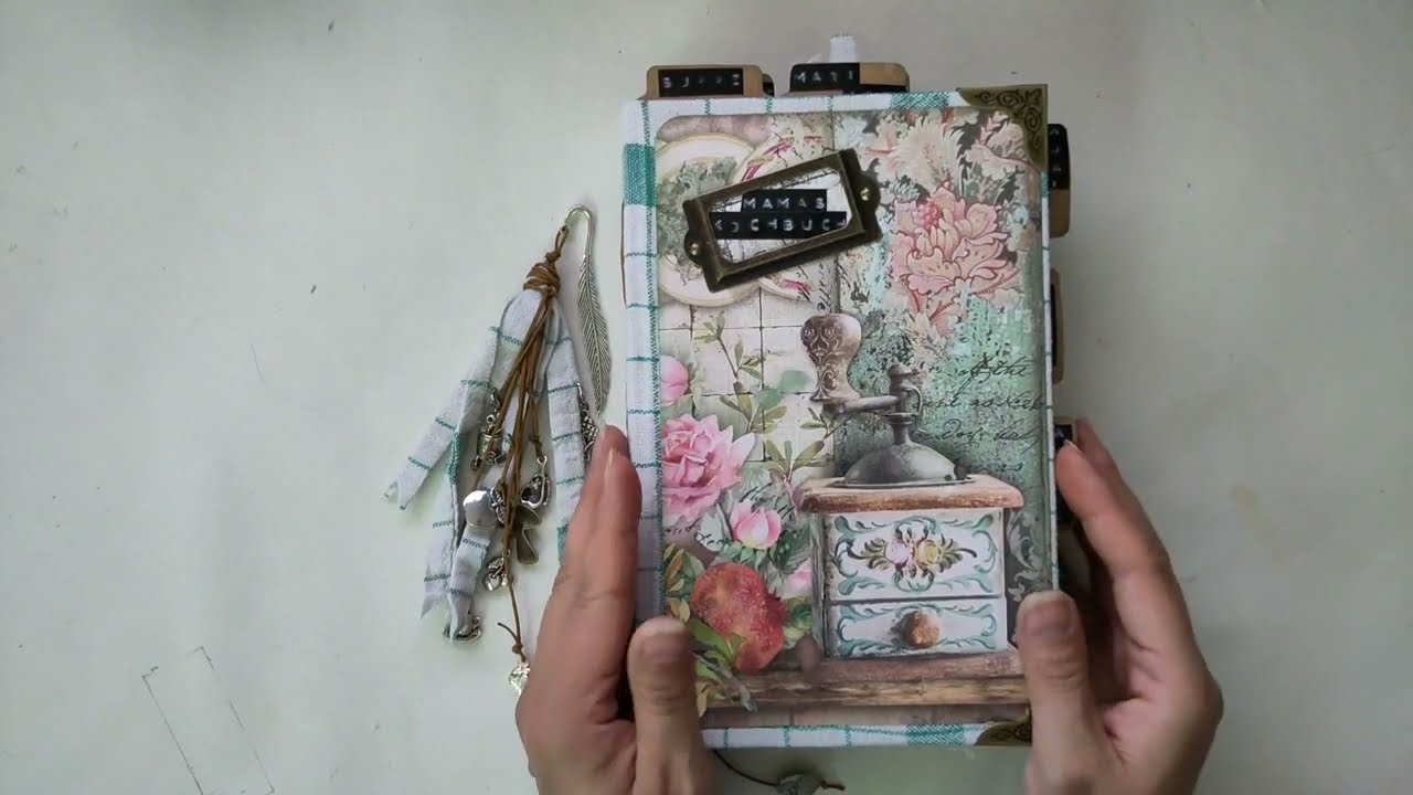 Ein Junkjournal Kochbuch für meine Mutter - Flipthrough und meine Gedanken [deutsch]