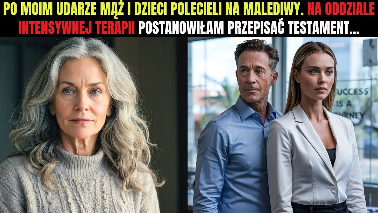 Po moim udarze mąż z dziećmi polecieli na Malediwy  Na oddziale intensywnej terapii postanowiłam