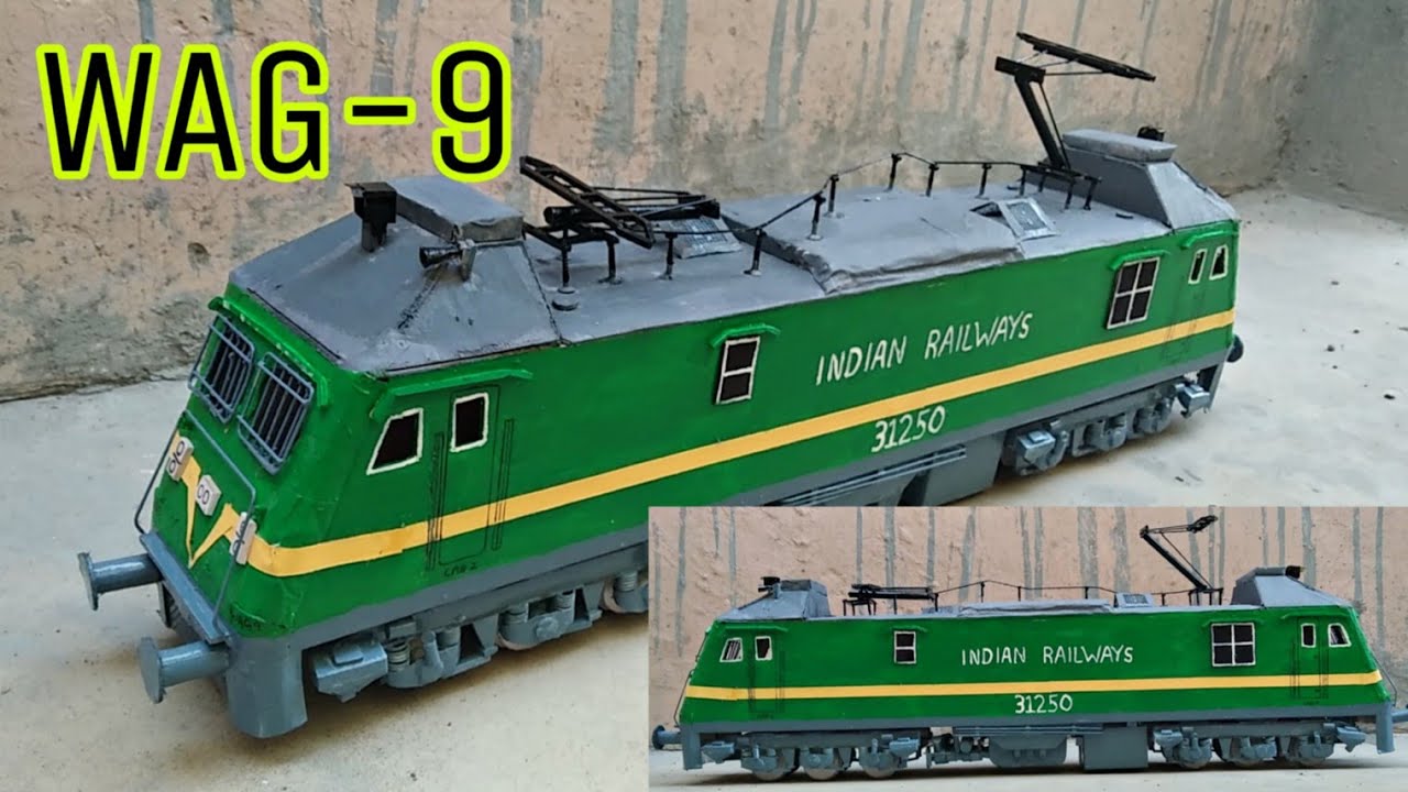 How to make Train Engine | (WAG-9)| homemade with sunboard| world of models.